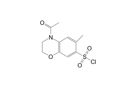 2H-1,4-benzoxazine-7-sulfonyl chloride, 4-acetyl-3,4-dihydro-6-methyl-