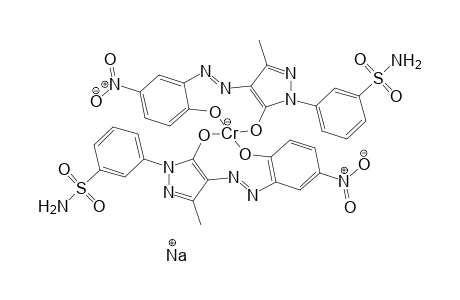 2-Amino-4-nitrophenol->3-methyl-1-(m-sulfamoylphenyl)-5-pyrazolon/1:2 Cr complex