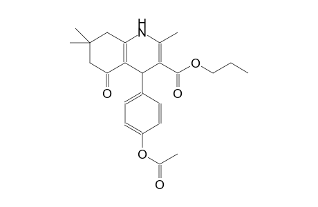 propyl 4-[4-(acetyloxy)phenyl]-2,7,7-trimethyl-5-oxo-1,4,5,6,7,8-hexahydro-3-quinolinecarboxylate