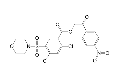 2,4-Dichloro-5-(morpholine-4-sulfonyl)-benzoic acid 2-(4-nitro-phenyl)-2-oxo-ethyl ester