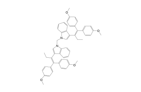 3-[1-ethyl-2,2-bis(4-methoxyphenyl)vinyl]-1-({3-[1-ethyl-2,2-bis(4-methoxyphenyl)vinyl]-1H-indol-1-yl}methyl)-1H-indole