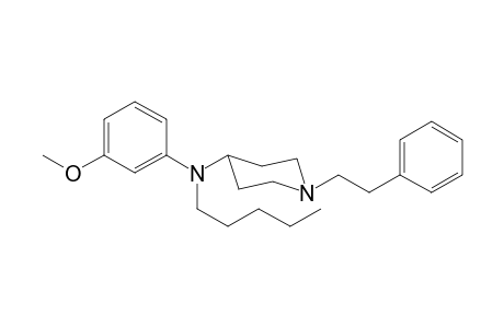 N-(3-Methoxyphenyl)-N-pentyl-1-(2-phenylethyl)piperidin-4-amine