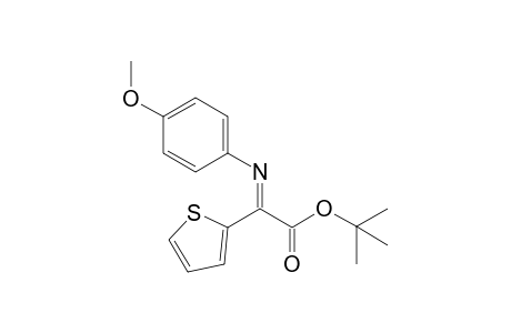 Tert-Butyl-2-((4-methoxyphenyl)imino)-2-(thiophen-2-yl)acetate