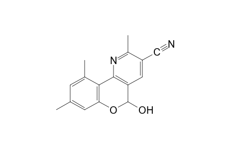 5-hydroxy-2,8,10-trimethyl-5H-[1]benzopyrano[4,3-b]pyridine-3-carbonitrile