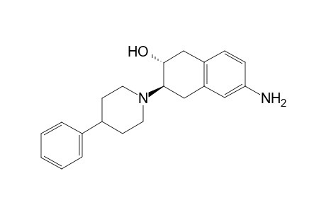 (+-)-trans-2-Hydroxy-6-amino-3-(4-phenylpiperidino)tetralin [(+-)-6-aminobenzovesamicol]