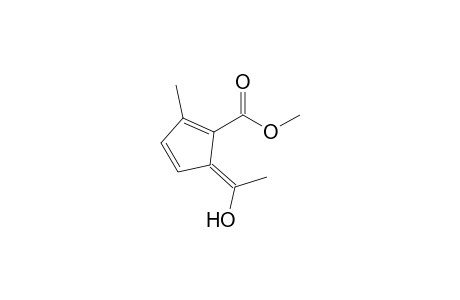 1,3-Cyclopentadiene-1-carboxylic acid, 5-(1-hydroxyethylidene)-2-methyl-, methyl ester