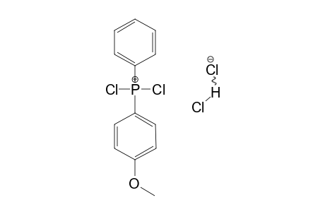 DICHLOR-(4-METHOXYPHENYL)-PHENYLPHOSPHONIUM-HYDROGENDICHLORIDE