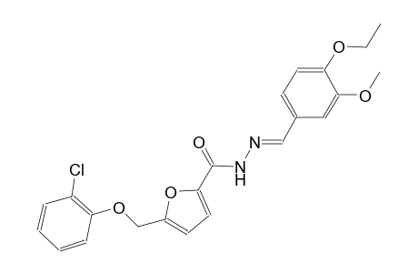 5-[(2-chlorophenoxy)methyl]-N'-[(E)-(4-ethoxy-3-methoxyphenyl)methylidene]-2-furohydrazide
