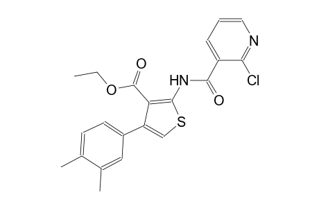 ethyl 2-{[(2-chloro-3-pyridinyl)carbonyl]amino}-4-(3,4-dimethylphenyl)-3-thiophenecarboxylate