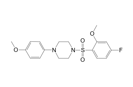1-[(4-fluoro-2-methoxybenzene)sulfonyl]-4-(4-methoxyphenyl)piperazine