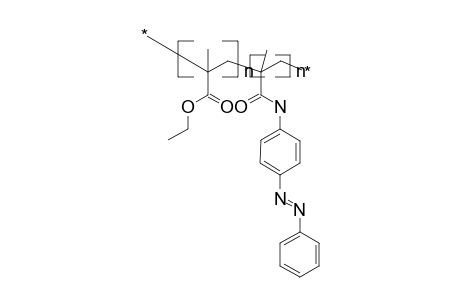 Poly(ethyl methacrylate-co-4-methacryloylaminoazobenzene)