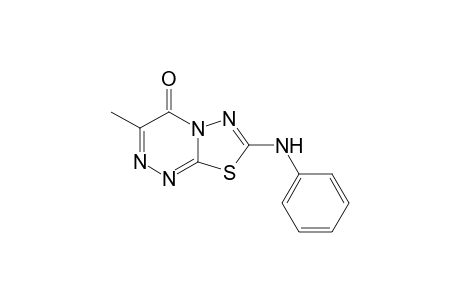 3-Methyl-7-phenylamino-4H-1,3,4-thiadiazolo[2,3-c]-1,2,4-triazin-4-one