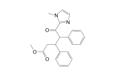 Methyl 5-(1-methyl-1H-imidazol-2-yl)-5-oxo-3,4-diphenylpentanoate