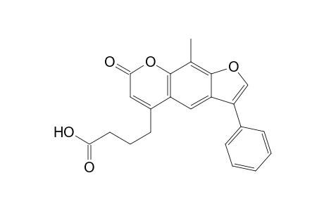 (9-Methyl-7-oxo-3-phenyl-7H-furo[3,2-g]chromen-5-yl)butanoic acid