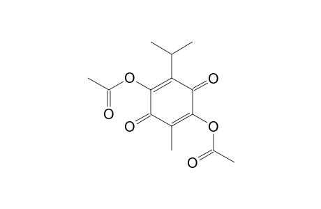 acetic acid (4-acetoxy-2-isopropyl-3,6-diketo-5-methyl-1-cyclohexa-1,4-dienyl) ester