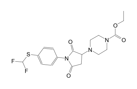 1-piperazinecarboxylic acid, 4-[1-[4-[(difluoromethyl)thio]phenyl]-2,5-dioxo-3-pyrrolidinyl]-, ethyl ester