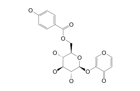 PYROMECONIC_ACID_3-O-BETA-D-GLUCOPYRANOSIDE_6'-(O-4''-HYDROXY-BENZOATE)