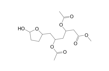 2-Furanhexanoic acid, tetrahydro-.beta.,.delta.,5-trihydroxy-, methyl ester, .beta.,.delta.-diacetate