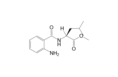 (2S)-2-(anthraniloylamino)-4-methyl-valeric acid methyl ester