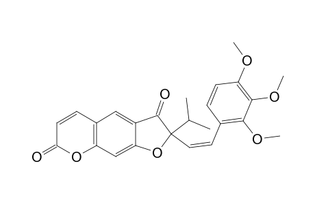 (Z)-2-ISOPROPYL-2-(2,3,4-TRIMETHOXYSTYRYL)-2H-FURO-[3,2-G]-CHROMENE-3,7-DIONE