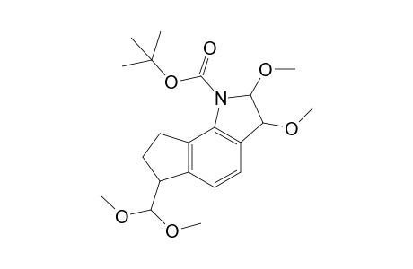 tert-Butyl-2,3-dimethoxy-6-(dimethoxymethyl)-1,2,3,6,7,8-hexahydro-cyclopenta[g]indole-1(6H)-carboxylate