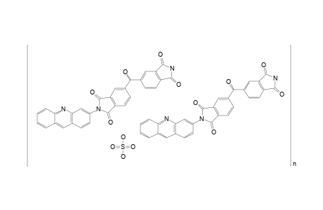 Poly(3,3',4,4'-benzophenonetetracarboxylic dianhydride-alt-3,6-diaminoacridine hemisulfate)