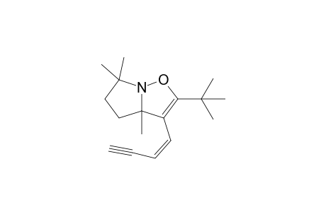 (Z)-3a,4,5,6-Tetrahydro-3a,6,6-trimethyl-3-(but-1'-en-3'-ynyl)-2-(t-butyl)pyrrolo[1,2-b]isoxazole