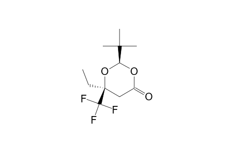 2R,6S-6-Ethyl-2-(t-butyl)-6-(trifluoromethyl)-1,3-dioxan-4-one