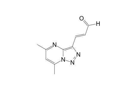 trans-5,7-DIMETHYL-v-TRIAZOLO[1,5-a]PYRIMIDINE-3-ACROLEIN