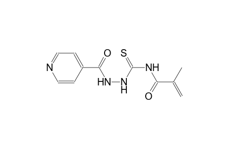 4-pyridinecarboxylic acid, 2-[[(2-methyl-1-oxo-2-propenyl)amino]carbonothioyl]hydrazide