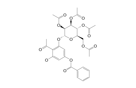 4-O-BENZOYL-PHLORACETOPHENONE-2-O-(2,3,4,6-TETRA-O-ACETYL-ALPHA-D-MANNOPYRANOSIDE)