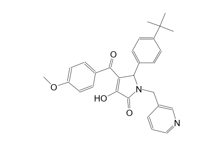 2H-pyrrol-2-one, 5-[4-(1,1-dimethylethyl)phenyl]-1,5-dihydro-3-hydroxy-4-(4-methoxybenzoyl)-1-(3-pyridinylmethyl)-