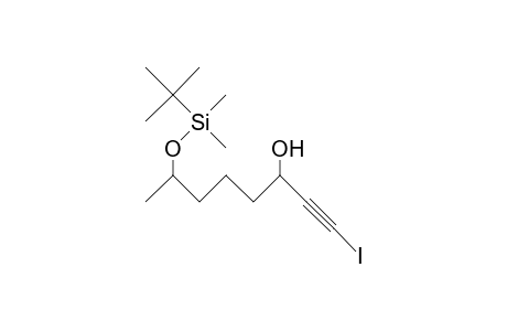 1-Iodo-3-hydroxy-7-(T-butyl-dimethyl-siloxy)-oct-1-yne
