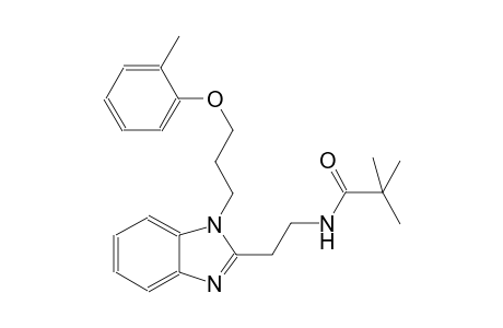 propanamide, 2,2-dimethyl-N-[2-[1-[3-(2-methylphenoxy)propyl]-1H-benzimidazol-2-yl]ethyl]-