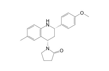 1-[(2S,4S)-2-(4-methoxyphenyl)-6-methyl-1,2,3,4-tetrahydroquinolin-4-yl]-2-pyrrolidinone