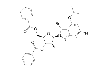 3-BROMO-2-(2-DEOXY-2-FLUORO-3,5-DI-O-BENZOYL-BETA-D-ARABINOFURANOSYL)-4-ISOPROPOXY-1H-PYRAZOLO-[3.4-D]-PYRIMIDIN-6-AMINE