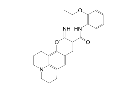 1H,5H,11H-[1]benzopyrano[6,7,8-ij]quinolizine-10-carboxamide, N-(2-ethoxyphenyl)-2,3,6,7-tetrahydro-11-imino-