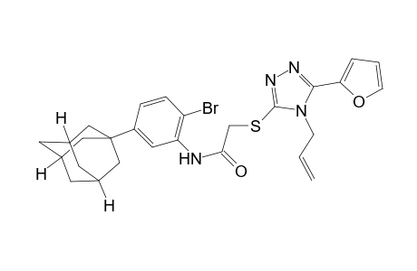 N-(5-adamantan-1-yl-2-bromo-phenyl)-2-(4-allyl-5-furan-2-yl-4H-[1,2,4]triazol-3-ylsulfanyl)-acetamide