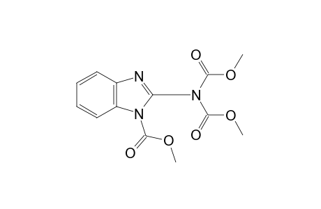 2-(dicarboxyamino)-1-benzimidazolecarboxylic acid, trimethyl ester