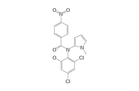 N-(2,4-DICHLORO-6-HYDROXYPHENYL)-N-(1-METHYLPYRROL-2-YL)-4-NITROBENZAMIDE