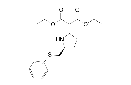 (S)-2-Bis(ethoxycarbonyl)methylidene-5-phenylthiomethylpyrrolidine