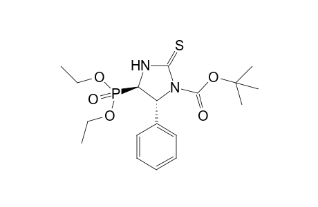 trans-tert-butyl 4-(diethoxyphosphoryl)-5-phenyl-2-thioxoimidazolidine-1-carboxylate