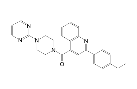 2-(4-ethylphenyl)-4-{[4-(2-pyrimidinyl)-1-piperazinyl]carbonyl}quinoline