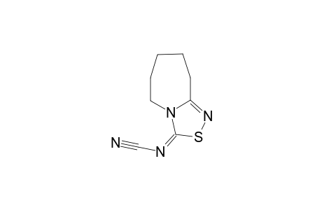 3-Cyanoimino-6,7,8,9-tetraihydro-3H,5H-[1,2,4]-thiadiazolo[4,3a]azepine