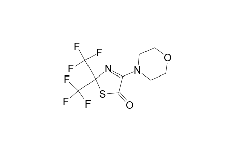4-(4-morpholinyl)-2,2-bis(trifluoromethyl)-5-thiazolone