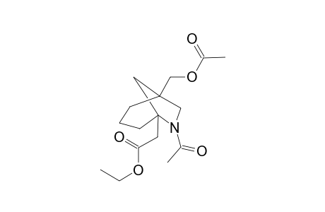 1-(Acetoxymethyl)-5-[(ethoxycarbonyl)methyl)-6-acetyl-6-azabicyclo[3.2.1]octane