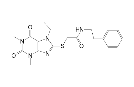 acetamide, 2-[(7-ethyl-2,3,6,7-tetrahydro-1,3-dimethyl-2,6-dioxo-1H-purin-8-yl)thio]-N-(2-phenylethyl)-
