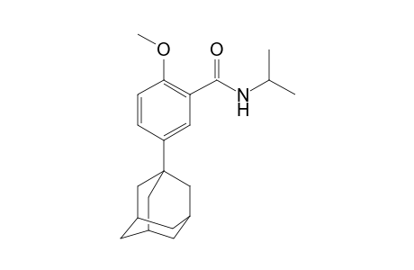 Benzamide, 2-methoxy-N-(1-methylethyl)-5-tricyclo[3.3.1.1(3,7)]dec-1-yl-
