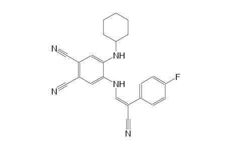1,2-benzenedicarbonitrile, 4-[[(E)-2-cyano-2-(4-fluorophenyl)ethenyl]amino]-5-(cyclohexylamino)-