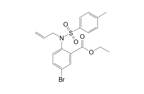 2-[allyl(tosyl)amino]-5-bromo-benzoic acid ethyl ester